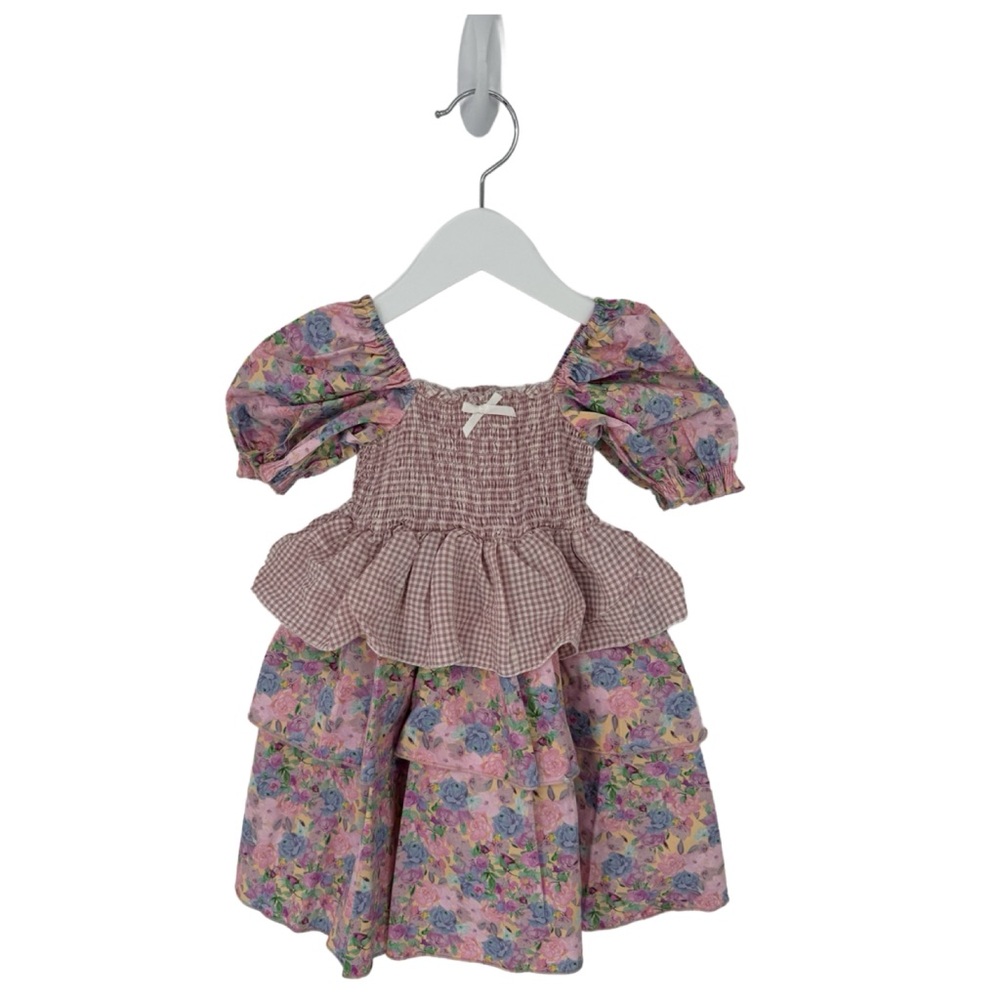 For Love & Lemons | Little Lemons Floral Puff‎ Sleeve Dress 2T $80